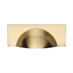 HAMPSHIRE CABINET DRAWER PULL SATIN BRASS C2764-SB