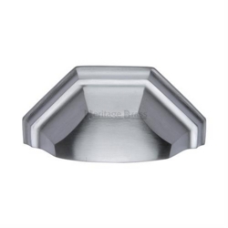DECO CABINET DRAWER PULL SATIN CHROME C2768-SC