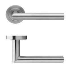 RHODES LEVER ON ROSE SATIN STAINLESS STEEL ER28 OS 71