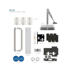 ZOO PUSH / PULL DEADLOCKING FD30 EN3 DOOR PACK KITA1-FDP-A