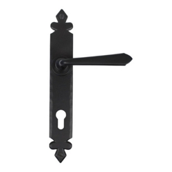 CROMWELL ESPAGNOLETTE LOCK SET BLACK 92MM C/C