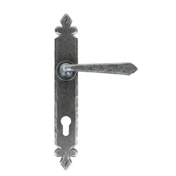CROMWELL ESPAGNOLETTE LOCKSET 92mm C/C PEWTER PATINA