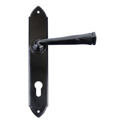 GOTHIC ESPAGNOLETTE LOCKSET 92mm C/C BLACK