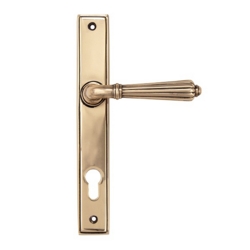 HINTON SLIMLINE ESPAGNOLETTE LOCK SET IN POLISHED BRONZE