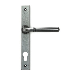 NEWBURY SLIMLINE ESPAGNOLETTE FURN. 92mm C/C PEWTER PATINA