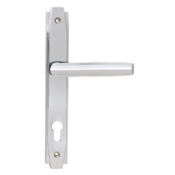 ART DECO SLIMLINE ESPAGNOLETTE 92mm LOCK SET POL. CHROME