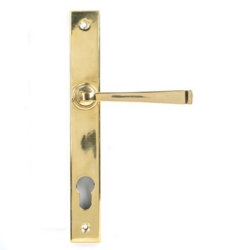 AVON SLIMLINE ESPAGNOLETTE LOCK SET AGED BRASS 90354