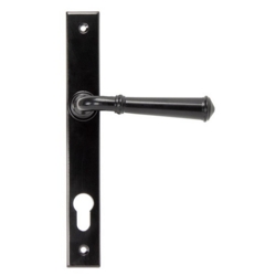 REGENCY SLIMLINE ESPAGNOLETTE LOCK SET 92mm C/C BLACK
