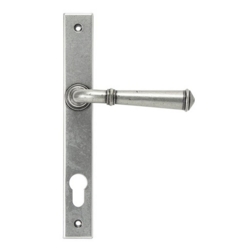 REGENCY SLIMLINE ESPAGNOLETTE LOCKSET 92mm PEWTER PATINA