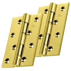 PHOSPHOR WASHERED BUTT HINGE 4x2.5/8" POL. BRASS HDPBW61