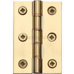 HINGE 3"x2" PHOSPHOR WASHERS POLISHED BRASS HG99-345-NB