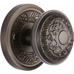 AYDON MORTICE KNOB SET MATT BRONZE