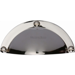 BANKER'S DRAWER PULL POLISHED NICKEL C1700-PNF