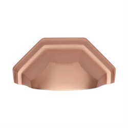 DECO CABINET DRAWER PULL SATIN ROSE GOLD C2768-SRG