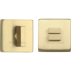 SQUARE BATHROOM TURN & RELEASE SATIN BRASS SQ4035-SB
