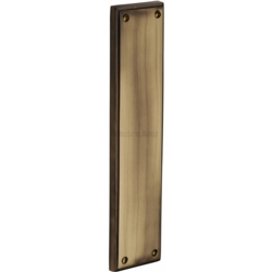 RAISED FINGERPLATE 282mm ANTIQUE BRASS V743-AT