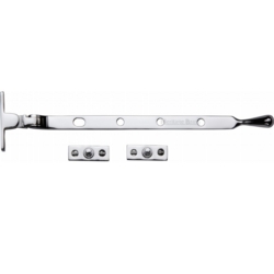 BALL / BULB END 10" CASEMENT STAY POLISHED CHROME V992-10PC