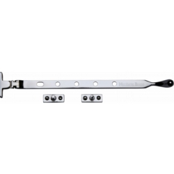BALL / BULB END 12" CASEMENT STAY POLISHED CHROME V992-12PC