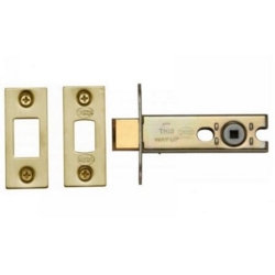 3" TUBULAR BATHROOM DEADBOLT SATIN BRASS