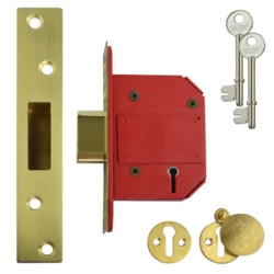 UNION STRONGBOLT J2100S 75mm BS 3621 5 LEVER DEADLOCK PB
