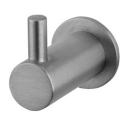 SINGLE ROBE HOOK SATIN STAINLESS STEEL JSS665 SSS