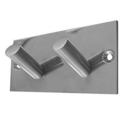 DOUBLE ROBE HOOK SATIN STAINLESS STEEL JSS901C SSS