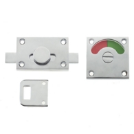 Surface bolt bathroom locks