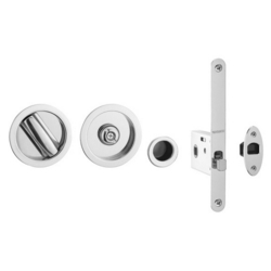 JV821PC SLIDING BATHROOM LOCK + HANDLES FOR 35/38MM DOORS