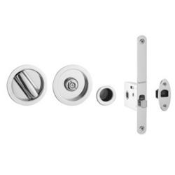 SLIDING BATHROOM DOOR LOCK & HANDLES FOR 35-38mm DOOR SC