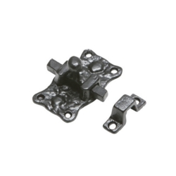 KIRKPATRICK 1196 ORNATE DOOR BOLT ANTIQUE BLACK