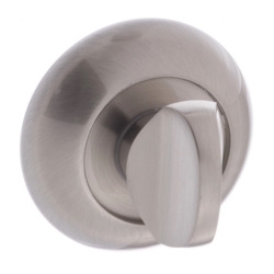 ROUND BATHROOM TURN & RELEASE SATIN NICKEL MWCSN