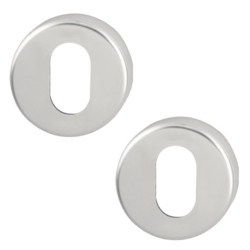HOPPE ALUMINIUM OVAL PROFILE O/P ESCUTCHEON SAA AR200/28