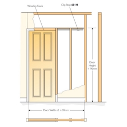 HENDERSON PDK4 POCKET DOOR KIT 1981 X 838mm