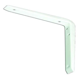 MITRED SHELF BRACKET 200 x 200mm WHITE