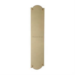 SHAPED FINGERPLATE 305mm POLISHED BRASS S640-PB
