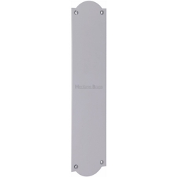 SHAPED FINGERPLATE 305mm POLISHED CHROME S640-PC