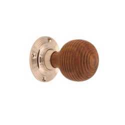 ROSEWOOD BEEHIVE KNOBSET POL NICKEL MORTICE / RIM