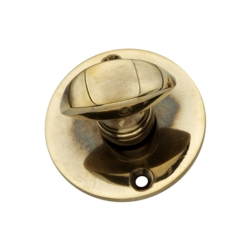 LADY BATHROOM TURN & RELEASE AGED BRASS
