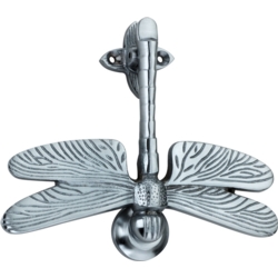 DRAGONFLY DOOR KNOCKER SATIN CHROME