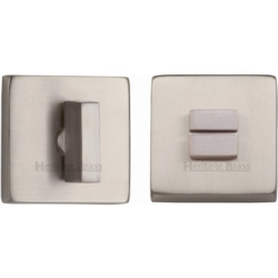 SQUARE BATHROOM TURN & RELEASE SATIN NICKEL SQ4035-SN