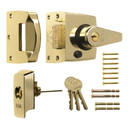 ERA BS BRASS AUTO DEADLOCKING NIGHTLATCH 60mm BACKSET