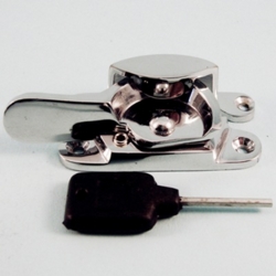 LOCKING FITCH SASH FASTENER POLISHED CHROME THD183LCP