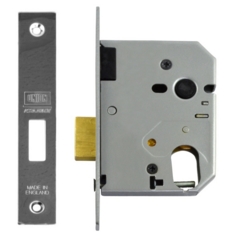 UNION 2141 76MM OVAL PROFILE DEADLOCK CASE SATIN CHROME