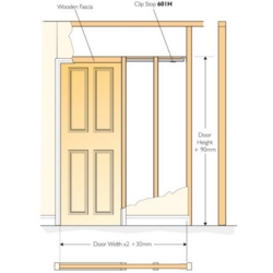 PDK3 POCKET DOOR KIT 1981 X 762mm
