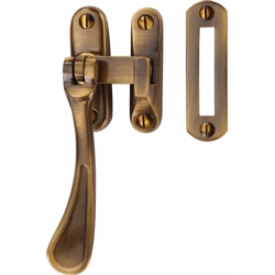 CASEMENT FASTENER SPOON ANT. BRASS SPOON PATTERN V1003MP/H