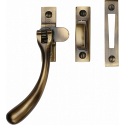 BALL END CASEMENT FASTENER ANTIQUE BRASS V1008MP/HP-AT