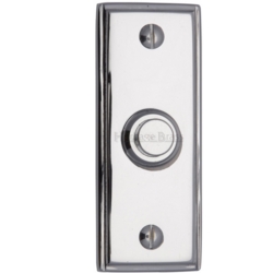 HERITAGE BRASS OBLONG BELL PUSH POLISHED CHROME V1180-PC