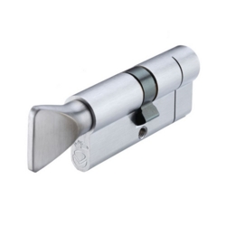 VIER SATIN CHROME EURO PROFILE E/P 70mm CYLINDER & TURN 35/35