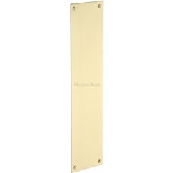 RECTANGULAR FINGERPLATE 305mm SATIN BRASS V740-SB