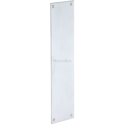RECTANGULAR FINGERPLATE 305mm SATIN CHROME V740-SC